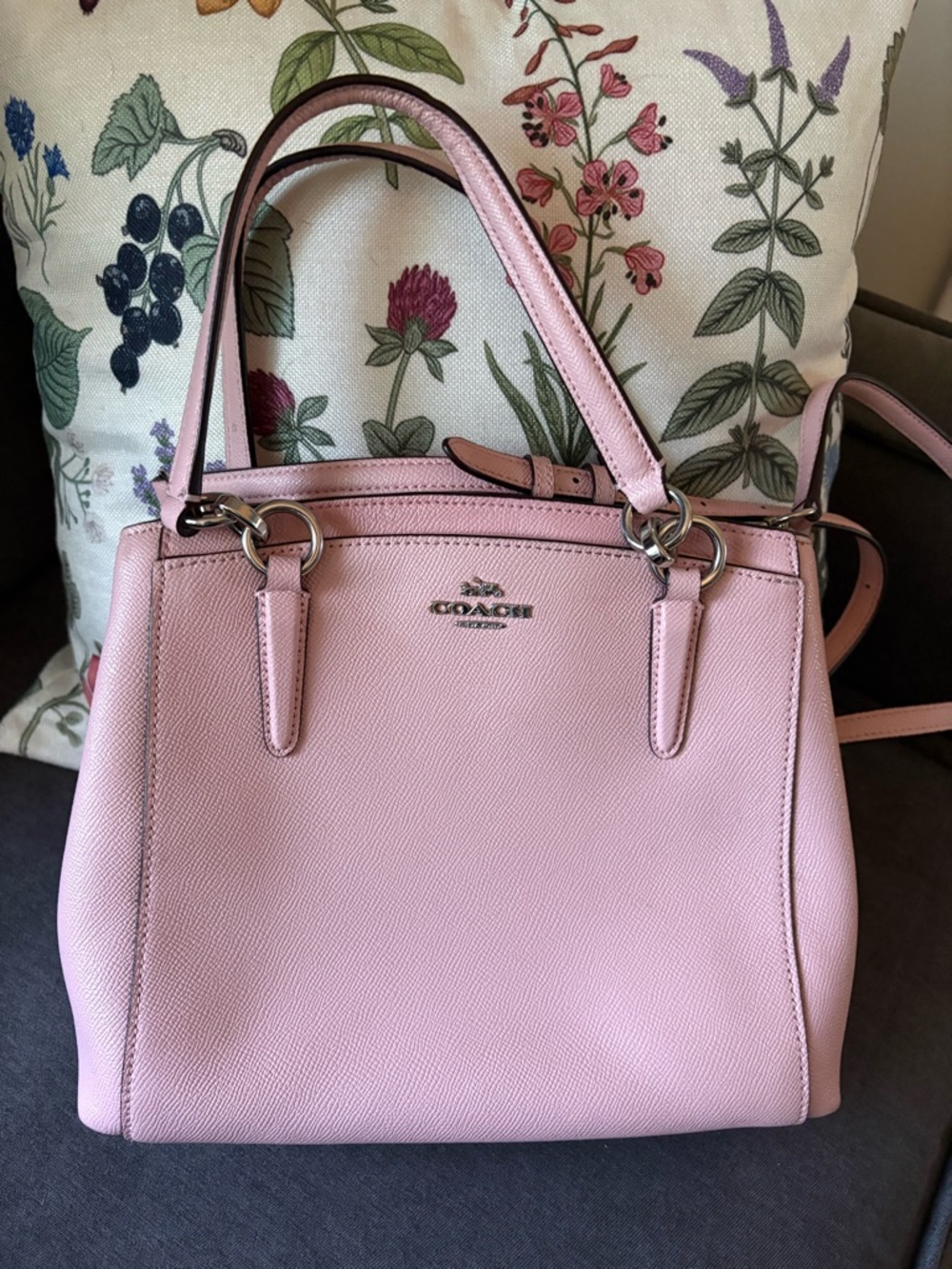 Coach Light Pink Leather Satchel - Coach